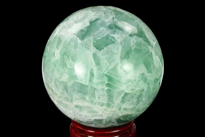 Polished Green Fluorite Sphere - Mexico #153378